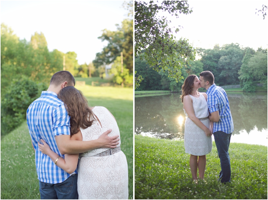 southern couple's photography, romantic sunset portraits