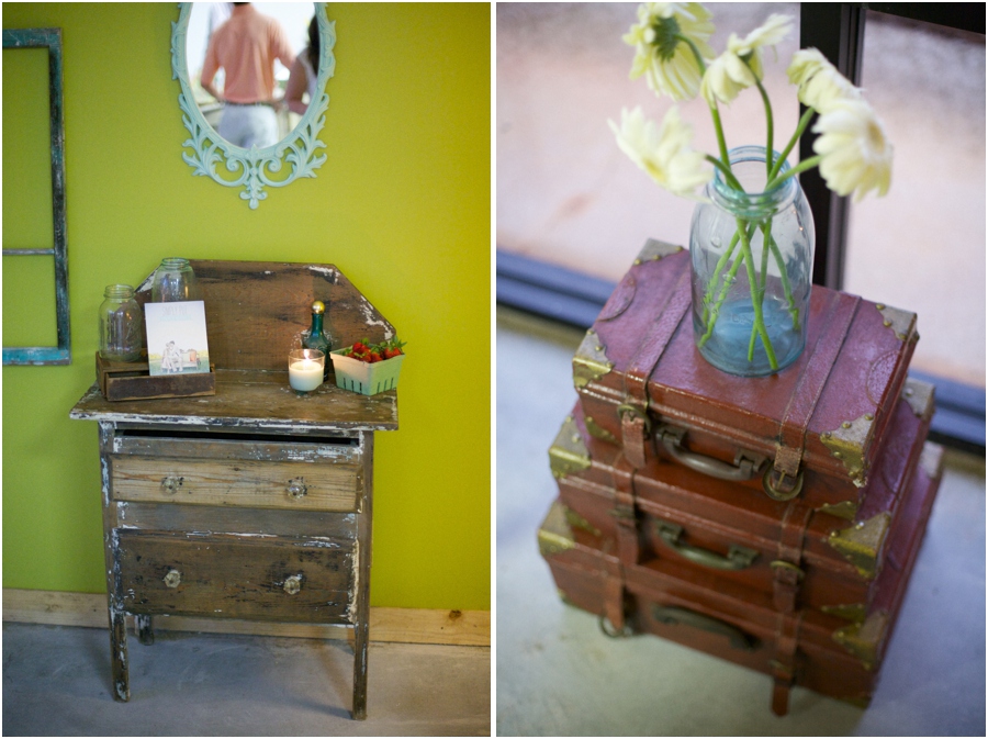vintage rentals from Simply Put Vintage, vintage suitcases, vintage wedding photographers