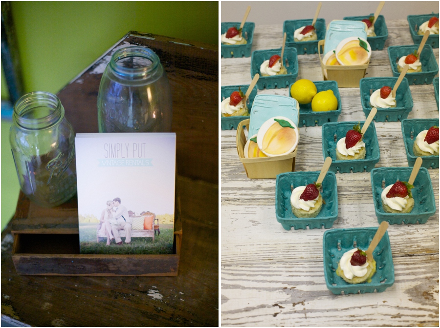 simply put vintage rentals, yummy southern wedding treats, vintage wedding photographers