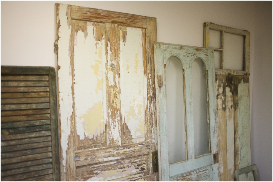 vintage doors, simply put vintage rentals, vintage wedding photographers