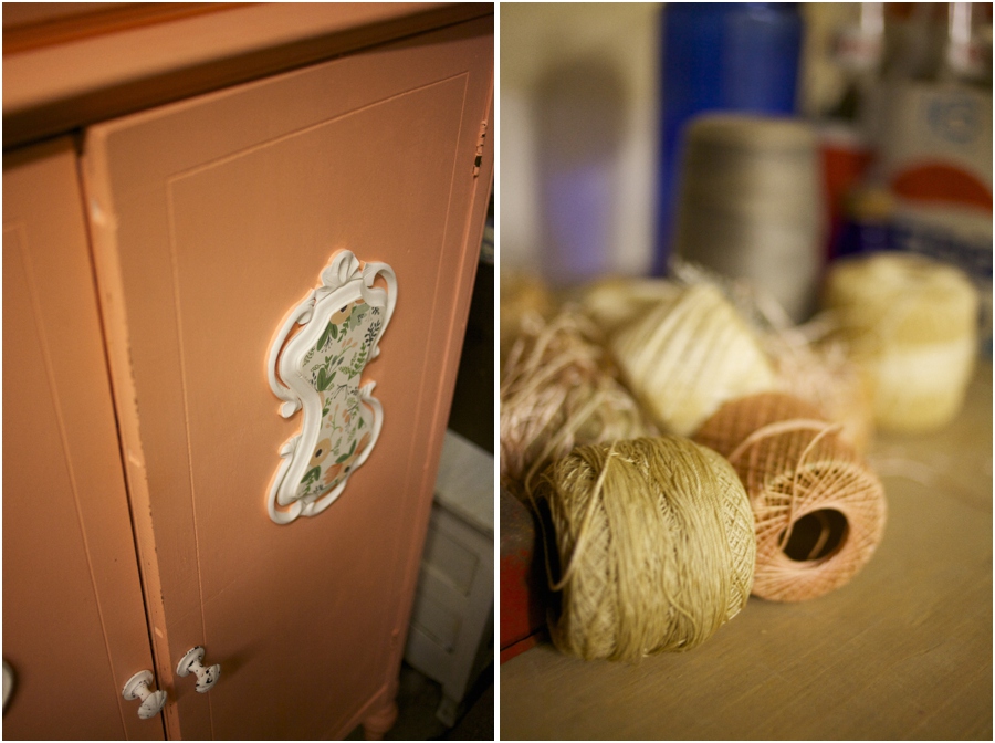 vintage furniture rentals, simply put vintage rentals, rolls of twine, vintage wedding photographers