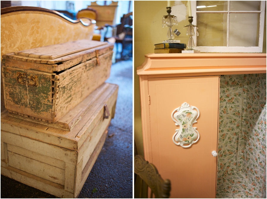 vintage furniture rentals, simply put vintage rentals, vintage wedding photographers
