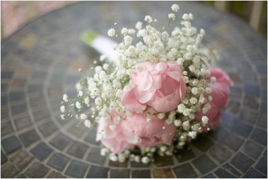 baby's breath bridesmaid bouquets, winston salem nc southern wedding photographers
