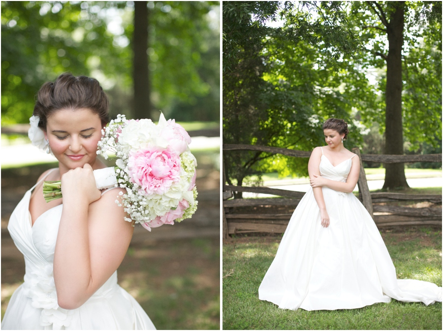 beautiful bridal portraits, rustic wedding photography