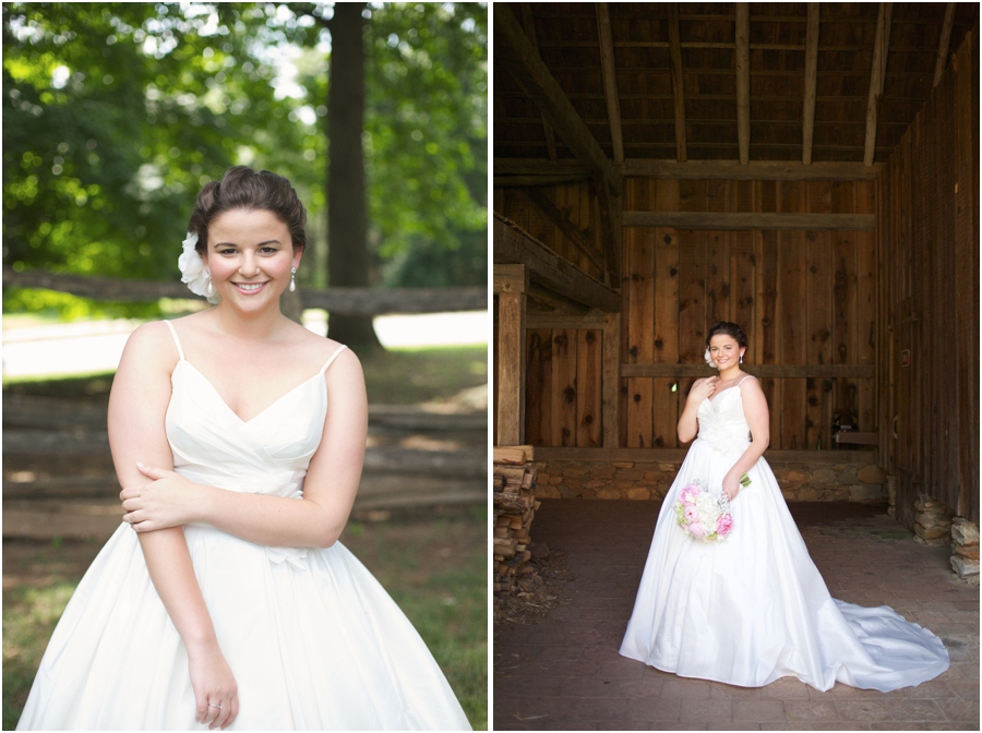 beautiful north carolina bridal portraits, winston salem nc wedding photography