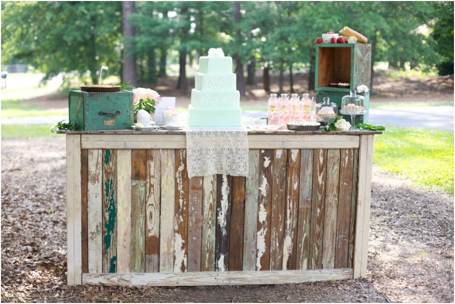 rustic reception bars, southern bridal luncheon, summer wedding photography