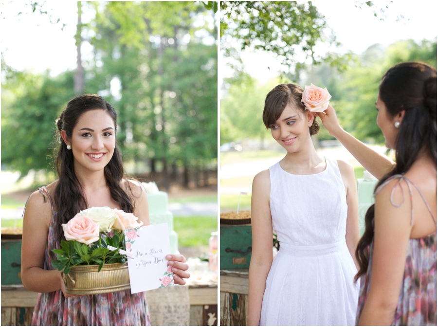 rustic wedding photography, southern bridal luncheon