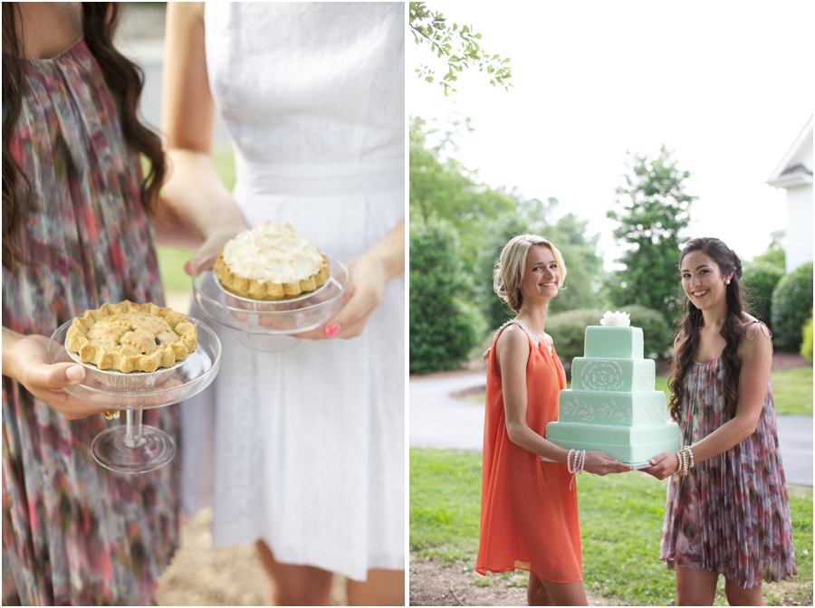 yummy mini pies, southern pie luncheon, southern editorial photography