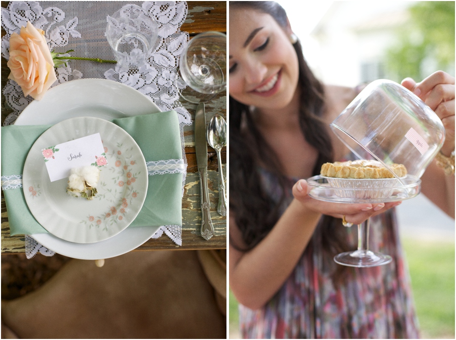 beautiful vintage table settings, southern wedding photographers