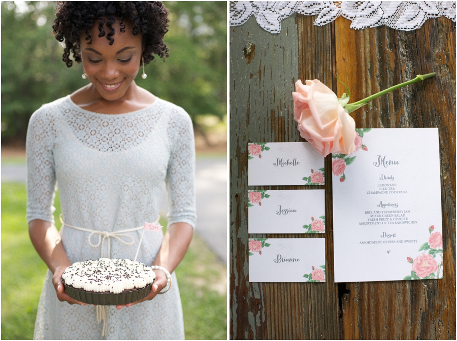summer editorial photography, garden party-style stationary from Crafty Pie Press