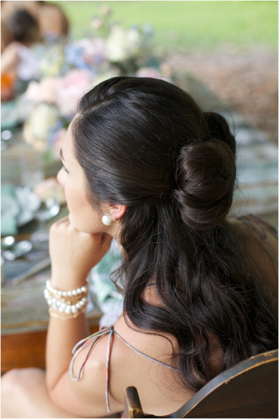 southern photography, bridesmaid long hairstyles, modern vintage bridal photographers