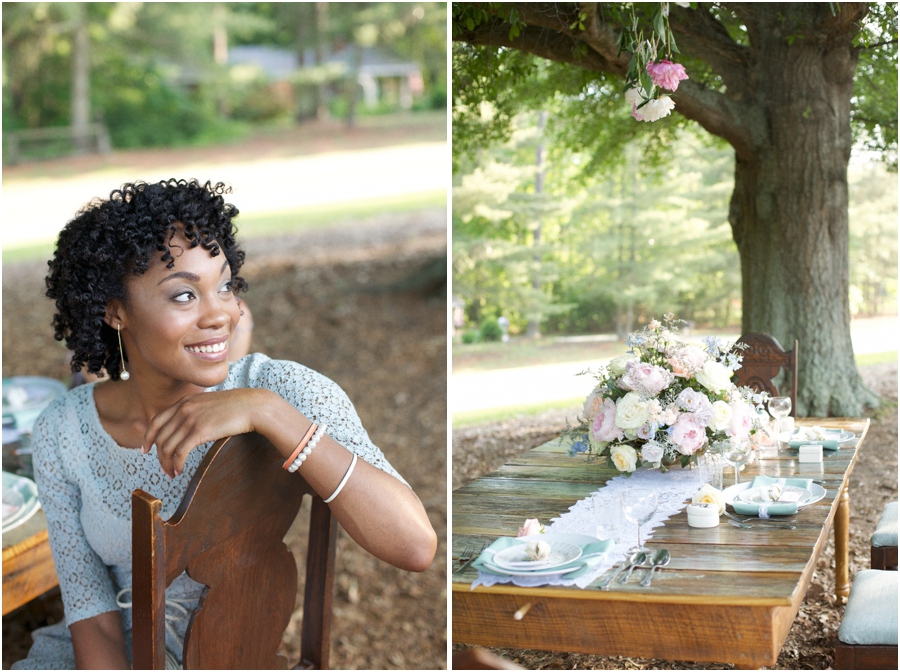 southern editorial photography, beautiful garden luncheon, rustic wedding photographers