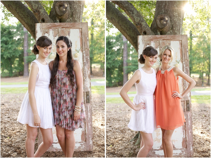 vintage door propped against a tree, simple photo booth backdrop ideas, southern editorial photography