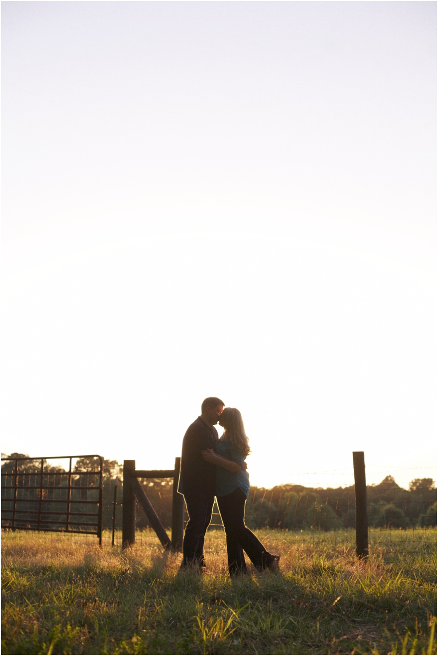 sunset engagement photography, raleigh nc
