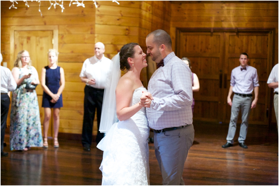 bride and groom dancing, rustic barn wedding photography