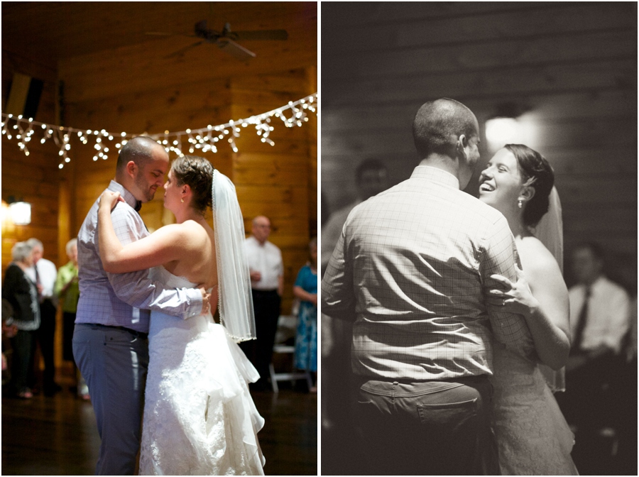 bride and groom dancing, rustic barn wedding photography, raleigh nc