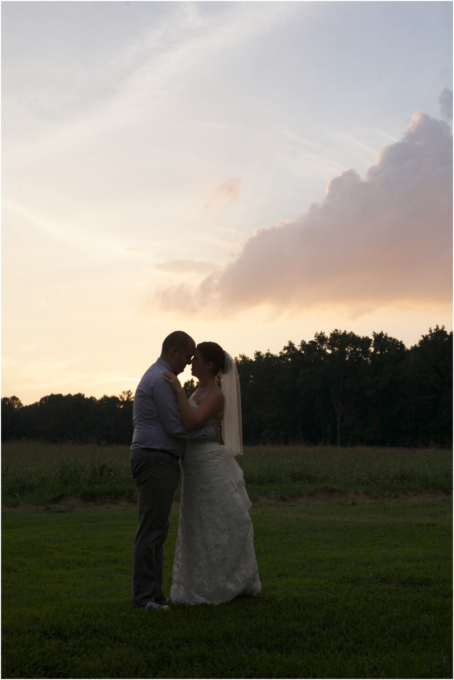 sunset wedding photography, raleigh nc