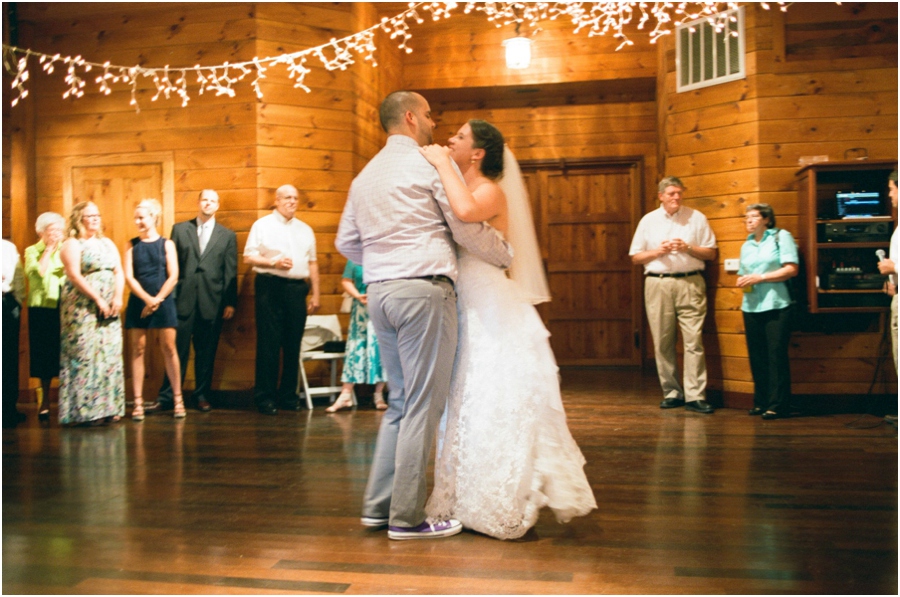 bride and groom dancing, rustic barn wedding photography
