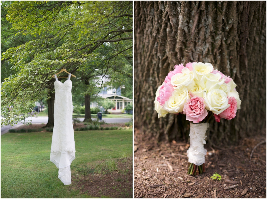 wedding dress by A Carolina Wedding, beautiful southern bridal bouquets