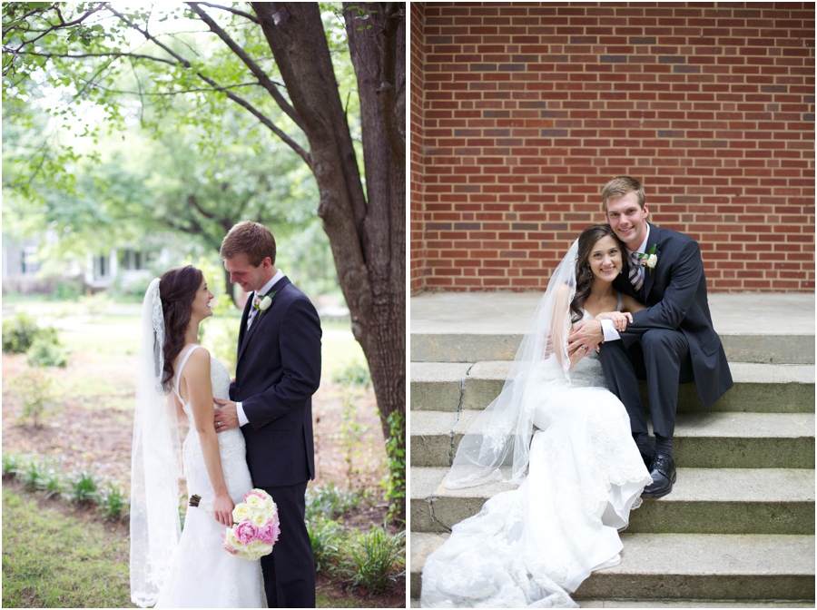 romantic southern wedding photography, city wedding portraits
