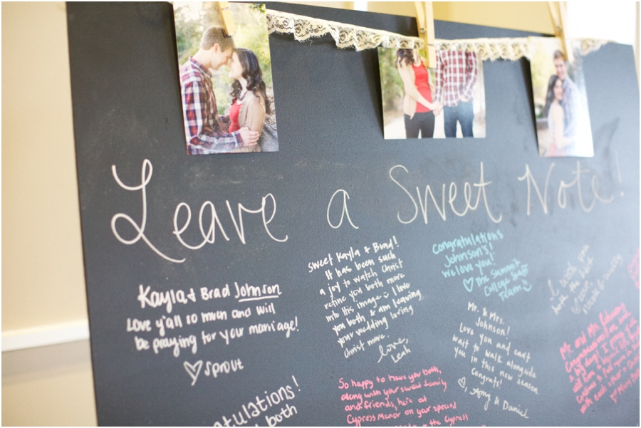 cute guestbook ideas, chalkboard guestbook, southern wedding photographers, raleigh nc
