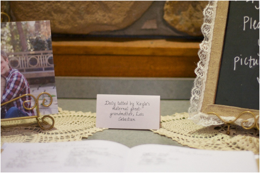 heirloom decor at wedding reception, southern wedding photographers, raleigh nc