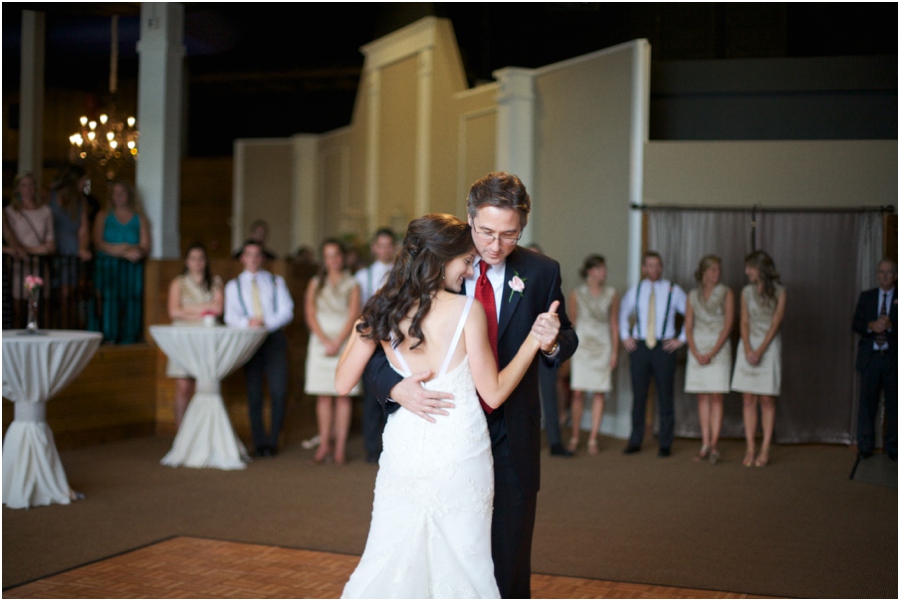 father daughter dance at cyprus manor, southern wedding photography, cary nc