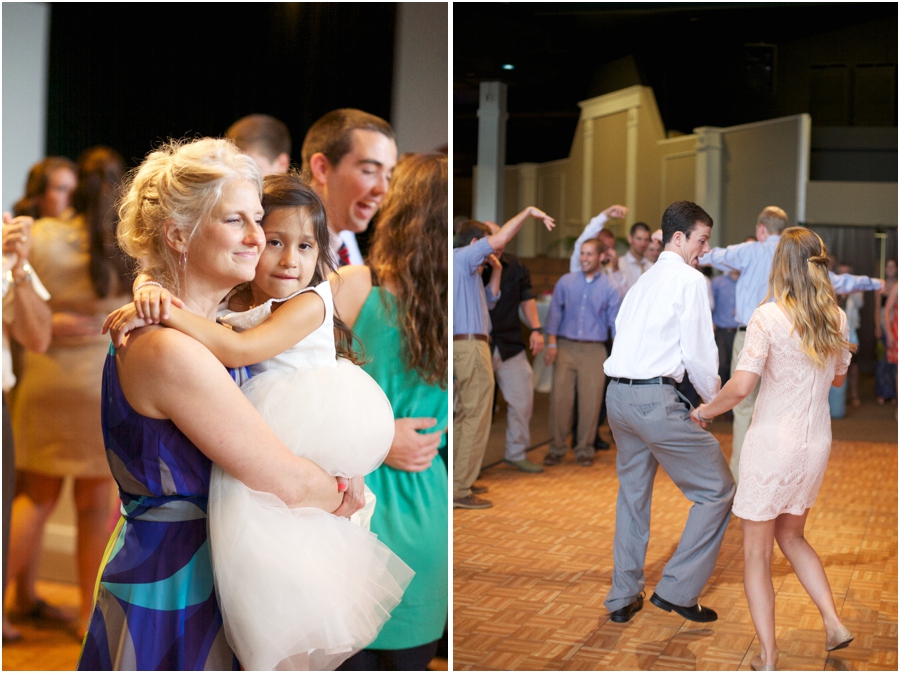 guests at wedding reception, southern wedding photography, raleigh nc