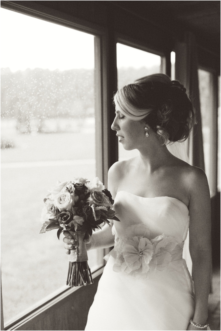 black and white bridal photography, raleigh nc