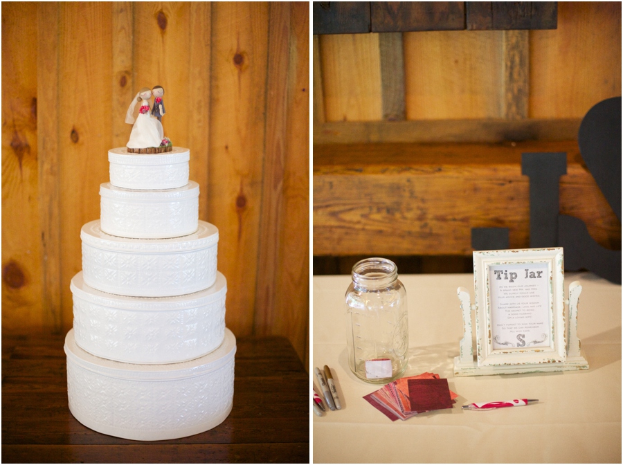 southern wedding photography, cute wedding reception ideas, tip jar for advice and notes to the couple