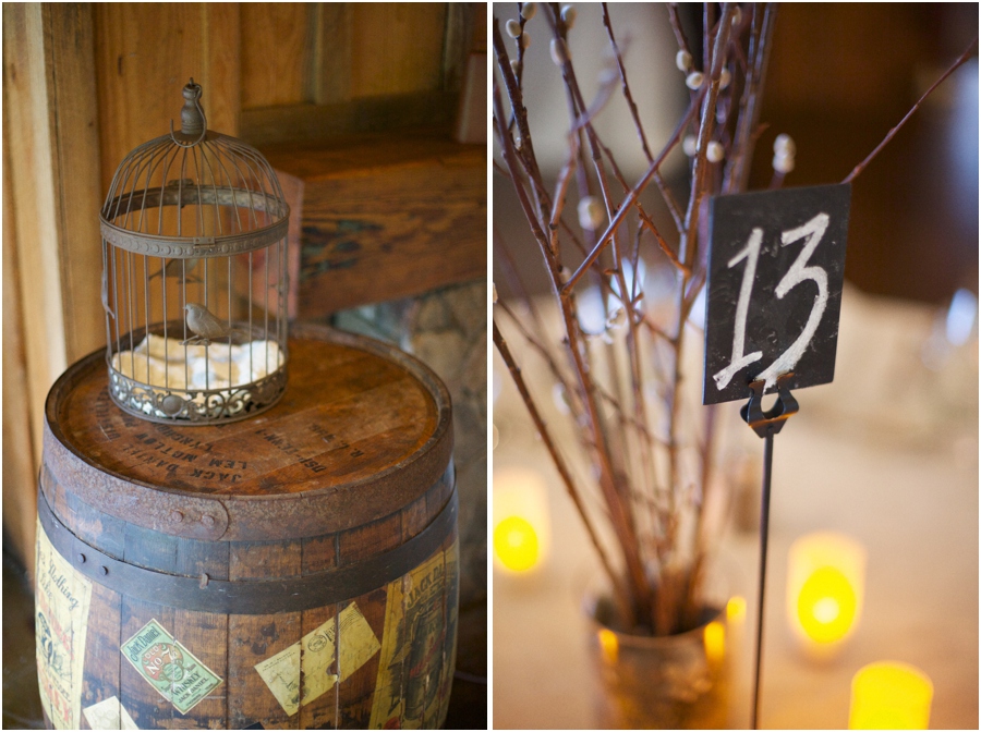 rustic wedding reception decor, angus barn wedding photography