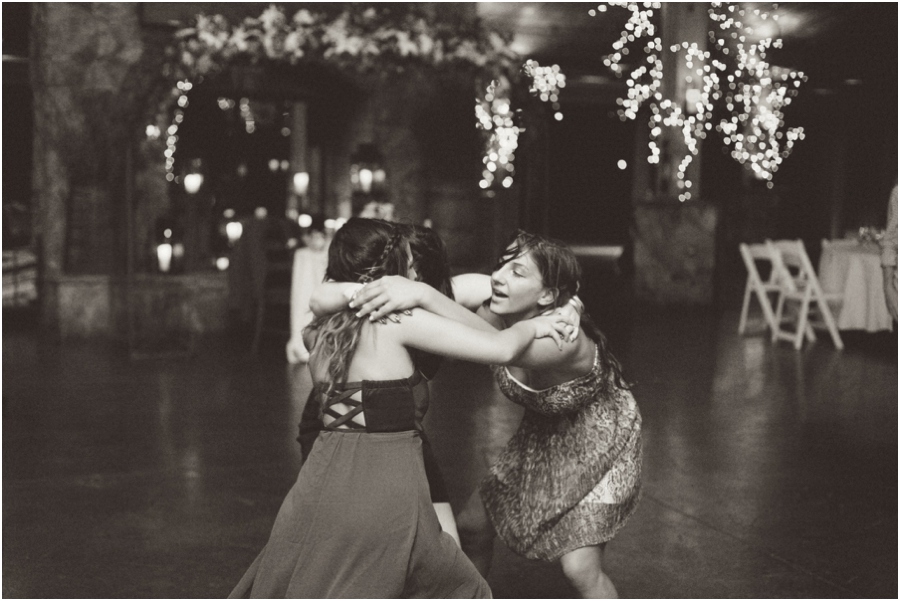 friends dancing at wedding reception, angus barn wedding photography