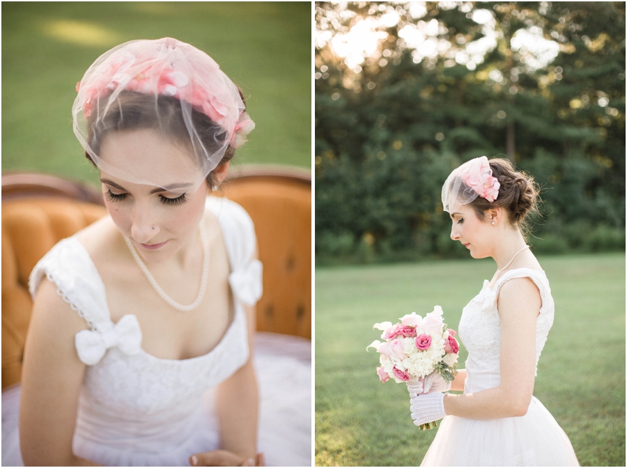 vintage cage veil, vintage wedding attire, rustic wedding photographers