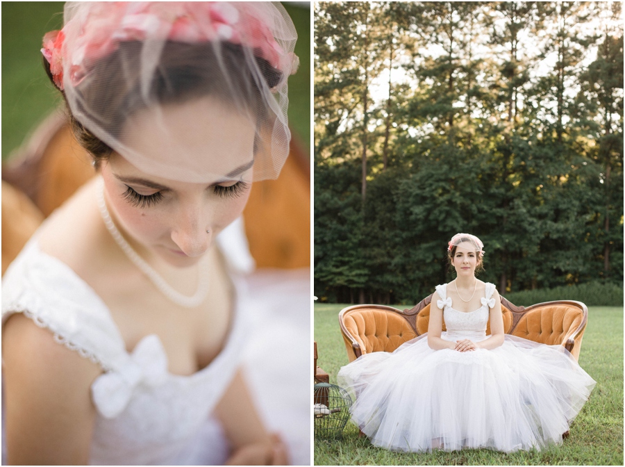 vintage bridal hair and makeup by Michelle Clark, vintage bridal photography