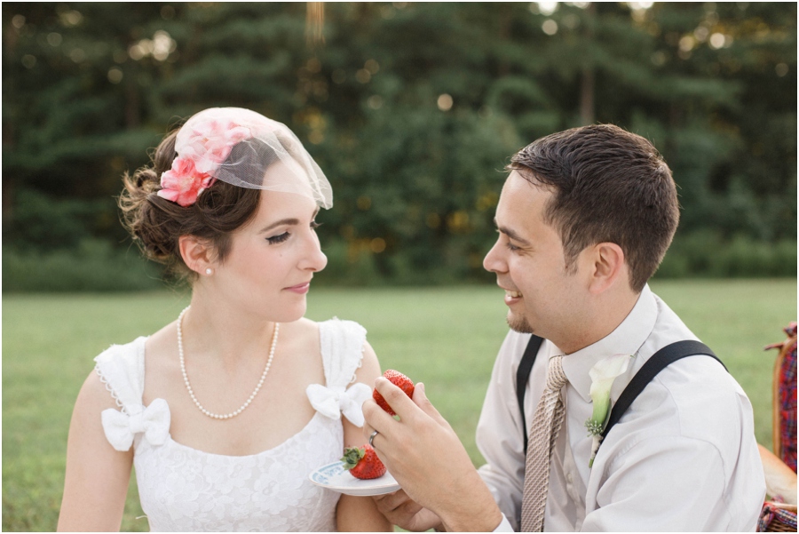 vintage picnic wedding, intimate wedding photography