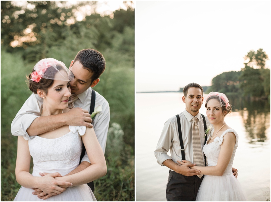 vintage wedding photography, sunset wedding portraits