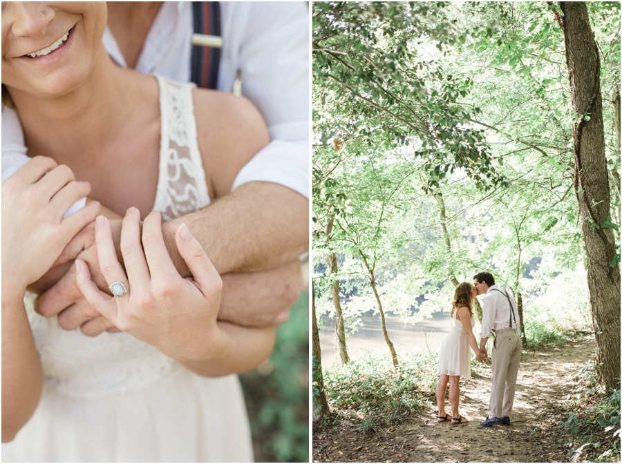 vintage engagement photography, woodsy engagement photographers