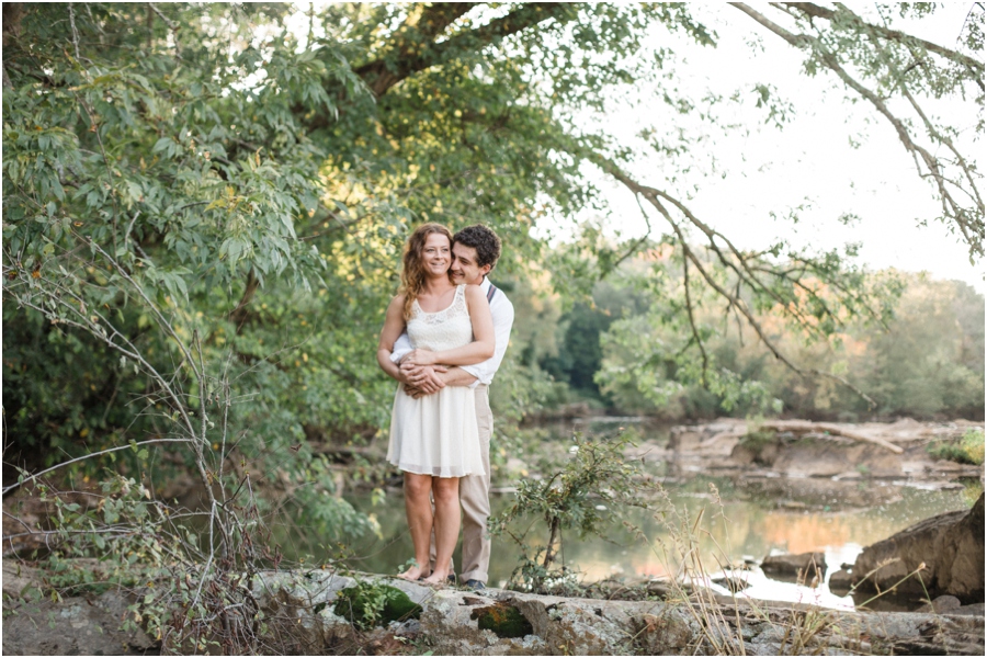 woodsy engagement photography, raleigh nc
