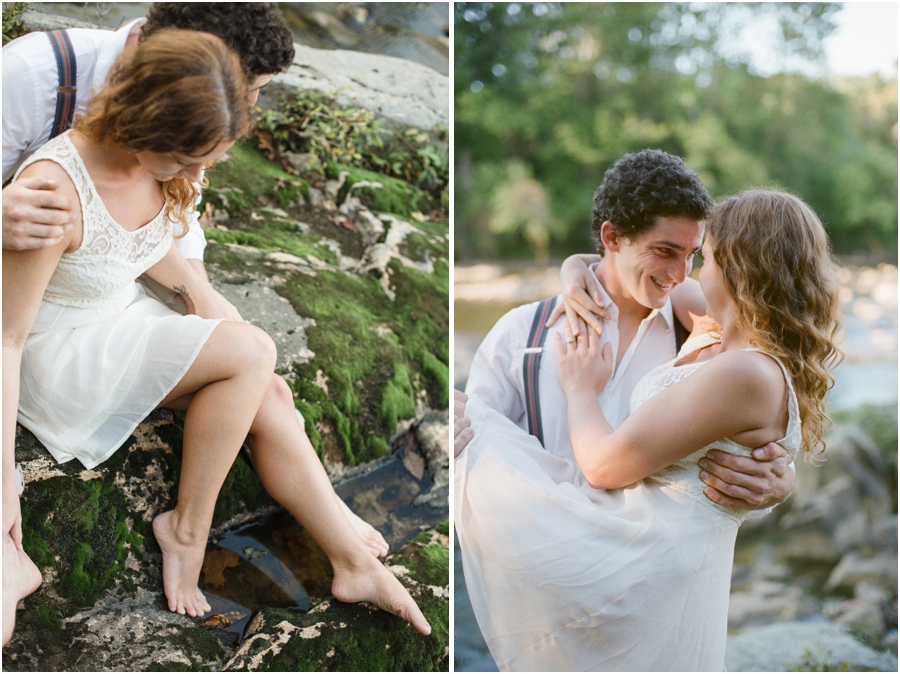 romantic bohemian photography, vintage engagement photographers