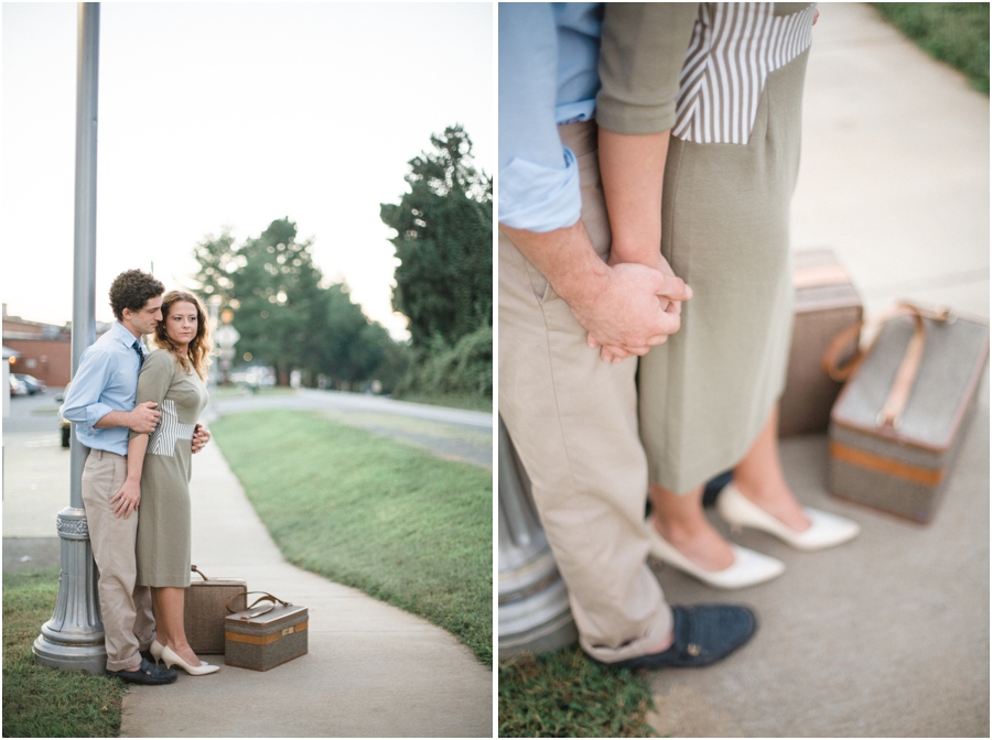 50s engagement photography, vintage engagement photographers