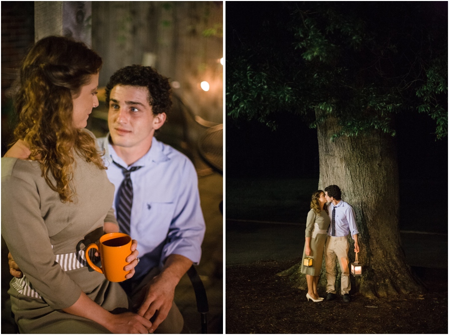 romantic vintage engagement, vintage engagement photographer