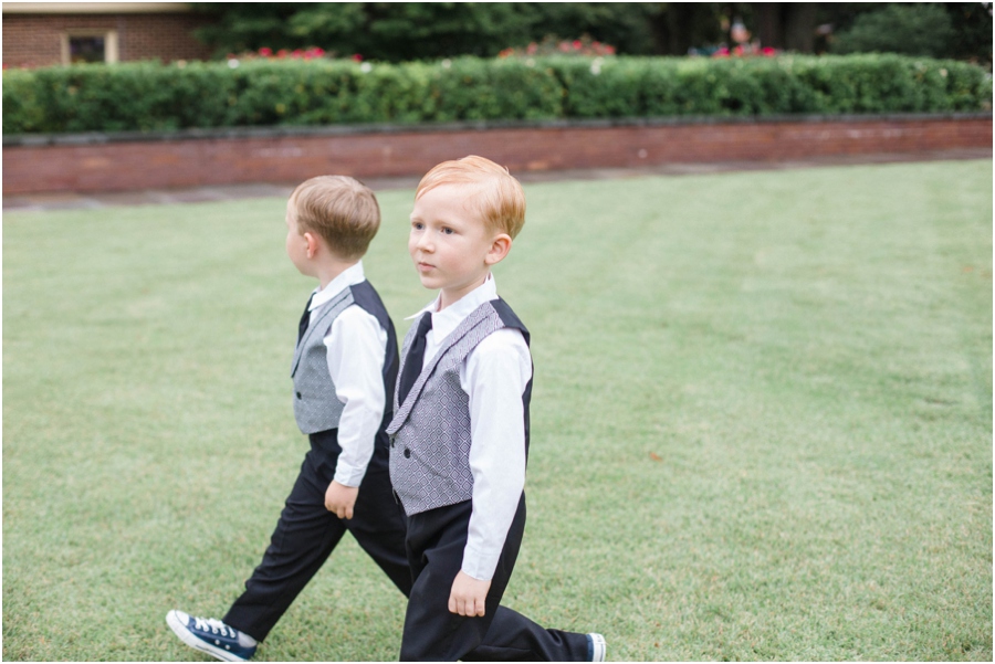 ring bearers at outdoor wedding, southern wedding photographers