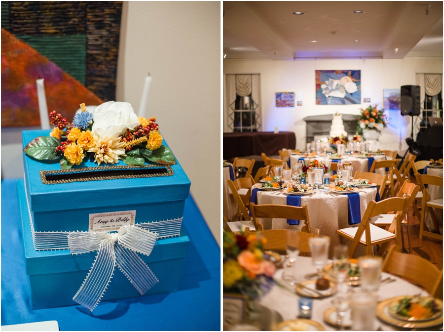 card box for wedding, southern wedding reception photography