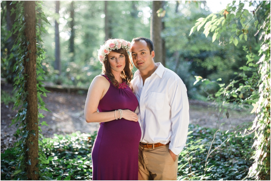 woodsy maternity photography, raleigh nc
