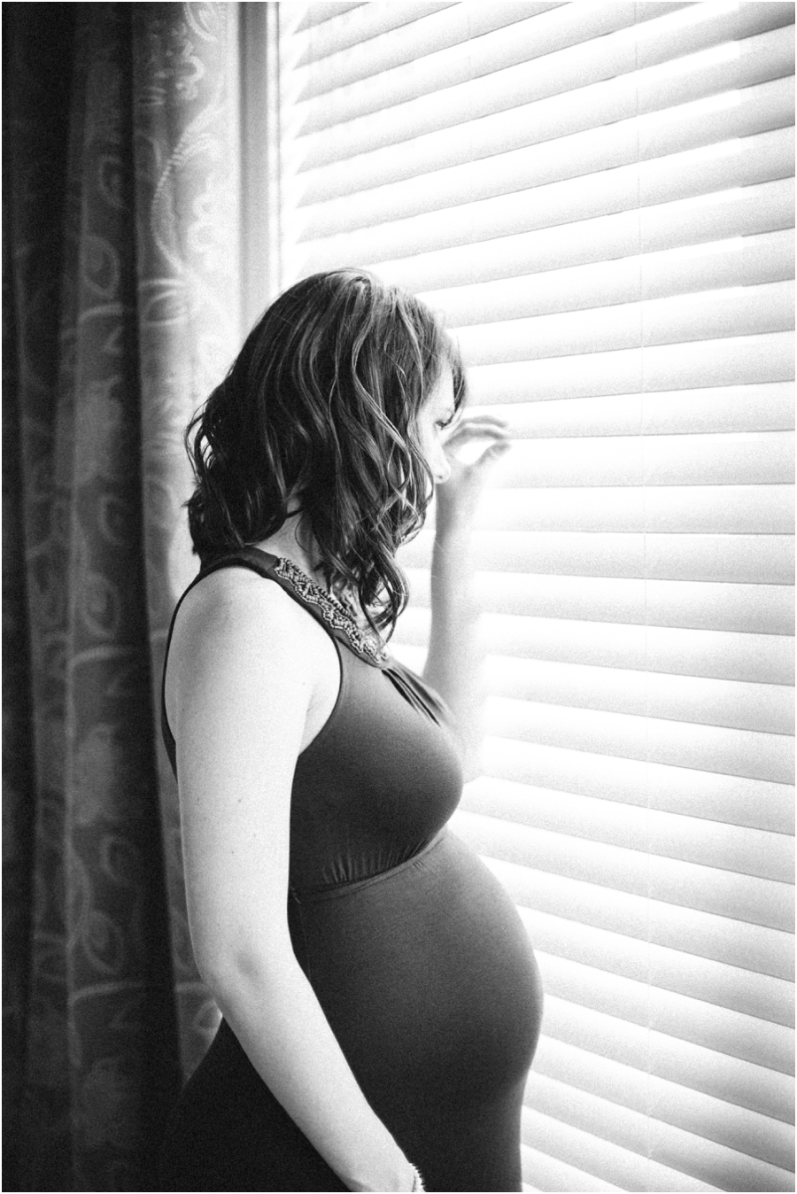 black and white maternity photography, raleigh nc