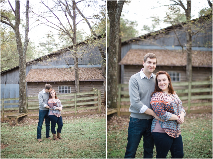 romantic north carolina engagement photography, autumn engagement photographers