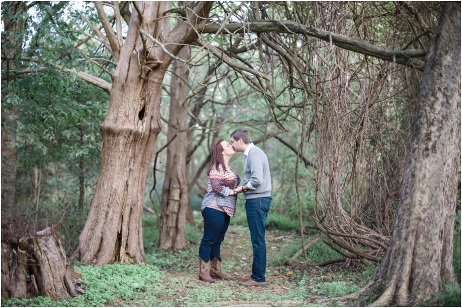 forest engagement photography, raleigh nc