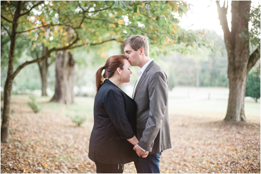 romantic fall engagement photographers, raleigh nc