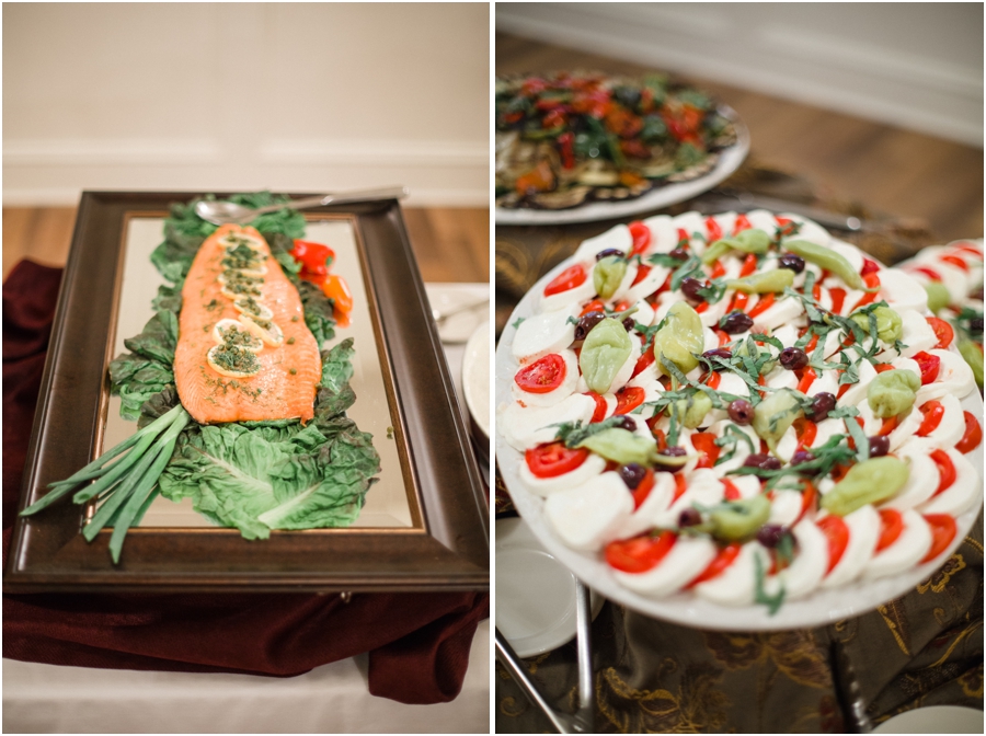 southern wedding reception food and appetizers 