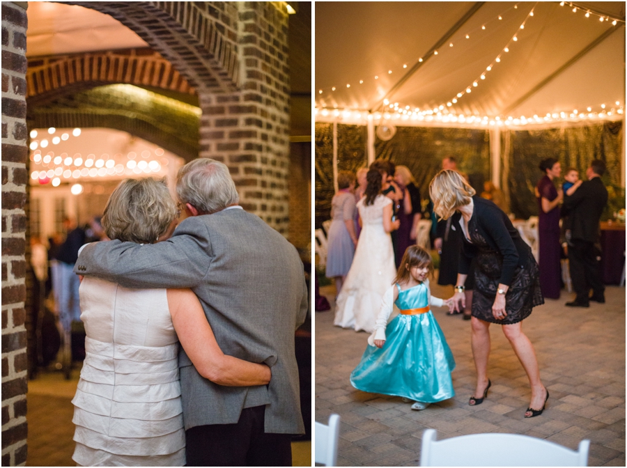 guests at wedding reception, the oaks at salem wedding photography